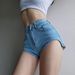 European And American Style Sexy High-waisted Denim Shorts 2024 New Model, Tight-fitting, Hip-lifting, Revealing Hot_ecoleips.com