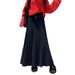 High-Waisted Knitted Midi Skirt Solid Color Minimalist Style Drawstring Casual Korean Mid-Length Pleated New Autumn Winter_ecoleips.com