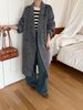 Luxury Double-Faced Alpaca Wool Coat – Oversized Korean Style Trench (Extended & Petite Sizes, Grey/Beige/Charcoal)_ecoleips.com