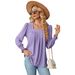 Women's Clothing Autumn And Winter New Jacquard Pleated Square Collar Long Sleeved Swallowtail Solid Color T Shirt Female_ecoleips.com