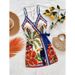 Tropical V Neck Suspender Dress European American Style Summer Vacation Fashionable Color Block Trim a Line Mini Skirt Polyester_ecoleips.com