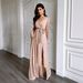 Women's Clothing Elegant Long Sleeved Belted Maxi Dress For Women European And American Style Autumn Party Wear_ecoleips.com