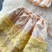 Women's French Style Sweet Lace Trimmed Pant Set Puff Sleeve Cropped Top And High-Waisted Skirt For Vacation_ecoleips.com