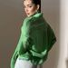 Summer Women's Pure Color Fashion Buttoned Shirt Collar Top With Long Sleeves_ecoleips.com