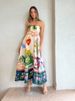 2026 New Casual Long Women, Strap Print Linen Dress In 9 Colors With Large Hem For Cross-Border E-commerce_ecoleips.com