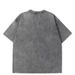 Hirsionsan Acid Washed T-Shirt Women, Vintage Cotton Streetwear, Soft Mineral T-Shirt, Loose Fit For Girls, Pink_ecoleips.com