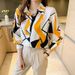 Women's Clothing long sleeved chiffon shirt spring fashion slim print tops large size all match shirt summer sun protection_ecoleips.com