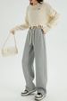 Women's Winter Thickened Warm Loose Fit Wide Leg Pants Curved Banana Straight Casual Long Bottoms_ecoleips.com