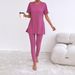 Cross-border European And American Solid Color 2026 Spring-summer Fashion Casual Versatile Elegant Slim-fit Long-sleeve_ecoleips.com