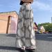 Suitable For All Seasons European Style Old Money Loose Cotton Printed Wide-Leg For Women Summer Thin Lazy Linen Floor-Length Pants_ecoleips.com