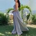 Women's Clothing New Fashion Sleeveless Striped Suspender Top With Striped Trousers Two Piece Suit_ecoleips.com