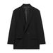 TAOP&ZA Spring Summer New Women's Commuting Style Lapel Double-Breasted Elegant Versatile Blazer 8769901_ecoleips.com