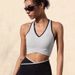 New Foreign Trade European American Fashion Short Sports Vest, Summer Refreshing And Figure-flattering Fitness Yoga Wear_ecoleips.com