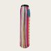Women's Plus Size Rainbow Striped Wide Leg Pants, High Waist Elastic Drawstring Lounge Pants, Polyester Straight Leg Trousers For Casual & Streetwear_ecoleips.com