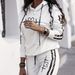 Women's Heart Print Hooded Two Piece Set Fashion Style Number 0051 Spring/Autumn Summer Wear_ecoleips.com