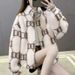 Cozy Fleece-Lined Winter Coat For Women - Oversized Lamb Fur Hybrid Jacket (Thickened Polyester, Zip-Up Stand Collar, Casual & Chic)_ecoleips.com
