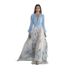 Verve 2025 Women's Fashion Digital Print Long Sleeve V-neck Patchwork Maxi Dress_ecoleips.com