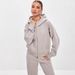 Casual European And American Women's Fashion Hooded Suit Long-sleeved Zipper Cardigan Jacket Lace-up Sweatpants Two-piece Set_ecoleips.com