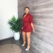 Women's Clothing Women's Casual Loose V Neck Low Cut Tie Waist Workwear Dress Sexy For Formal & Casual For Women_ecoleips.com