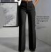 Women's New High Waist Drape Straight Simple Suit Trousers Women_ecoleips.com