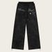 Unisex Tie-Dye Star Print Lounge Pants - Double Waistband Cotton Boho Trousers (Black/Blue/Pink) - S/M/L_ecoleips.com