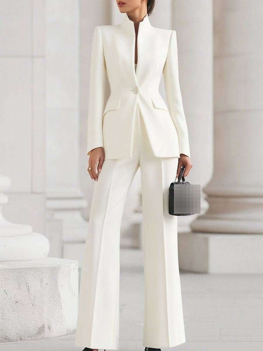 Women's Clothing Temperament Commuting Large Size Two Piece Casual Suit Women's Spring And Autumn Jacket Casual Trousers_ecoleips.com