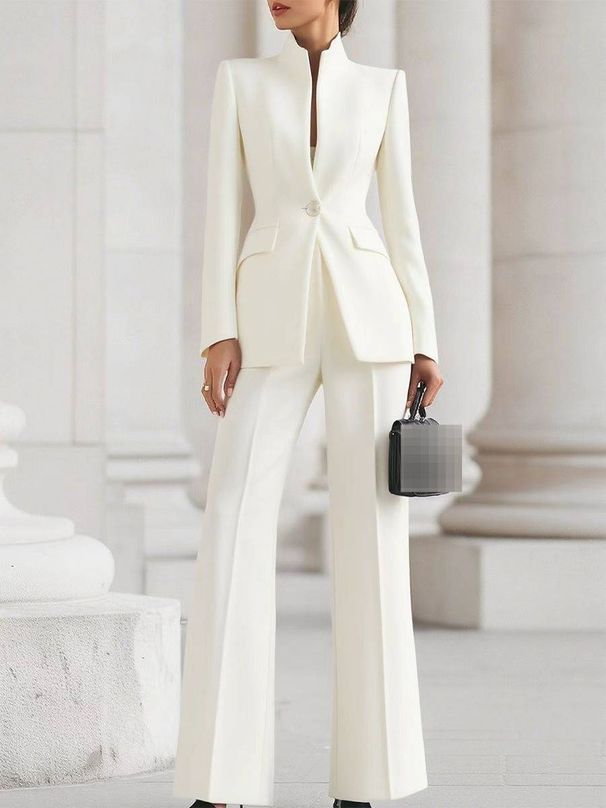 Women's Clothing Temperament Commuting Large Size Two Piece Casual Suit Women's Spring And Autumn Jacket Casual Trousers_ecoleips.com
