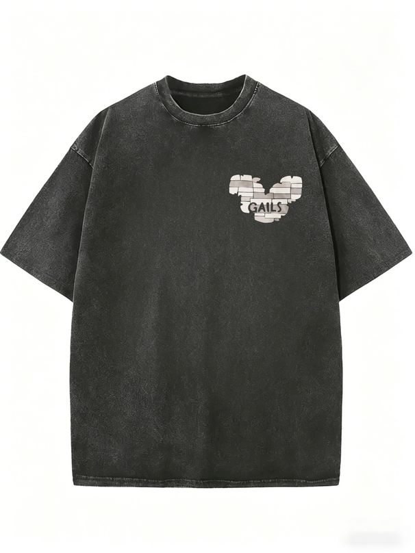 Women's Vintage Inspired Washed Shirt, Comfortable Loose Fit Daily Top_ecoleips.com