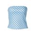 Women's Sexy Off-Shoulder Tank Top Polka Dot Print European American Style Slim Fit Fashionable Versatile Hot Girl Summer Top_ecoleips.com