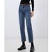 Women's Clothing Super League Classic Bi Entry Stretch Daddy Pants Cotton Retro Slim Trousers High Waist Loose Straight Jeans_ecoleips.com