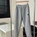 Casual Cotton Autumn Winter Spring Sweatpants Plus Size Couple Embroidery Fleece Loose Jogger Pants New Style Unisex_ecoleips.com