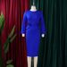 Women's Clothing Sexy Print Contrast Color Stitching Long Loose Dress_ecoleips.com