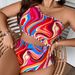 New plus Size Women's One Piece Swimsuit 2026 European American Style High Waist Digital Print Sexy One Shoulder Design_ecoleips.com