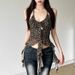 Nibber Hip-hop Summer New Sweet Gentle Cute All-match Fashionable Cool High Street Cool Sexy Women's Thin Backless Halter Vest_ecoleips.com