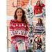 Large Size Women's Casual Pullover Christmas Sweater, Feminine Casual Style Knit Sweater For Autumn/Winter_ecoleips.com