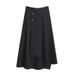 Women’s Clothing Fat Mm Spring And Summer High Waist Cover Hips To Show Thin Age Reduction Fashion All Match Design Irregular Skirt_ecoleips.com