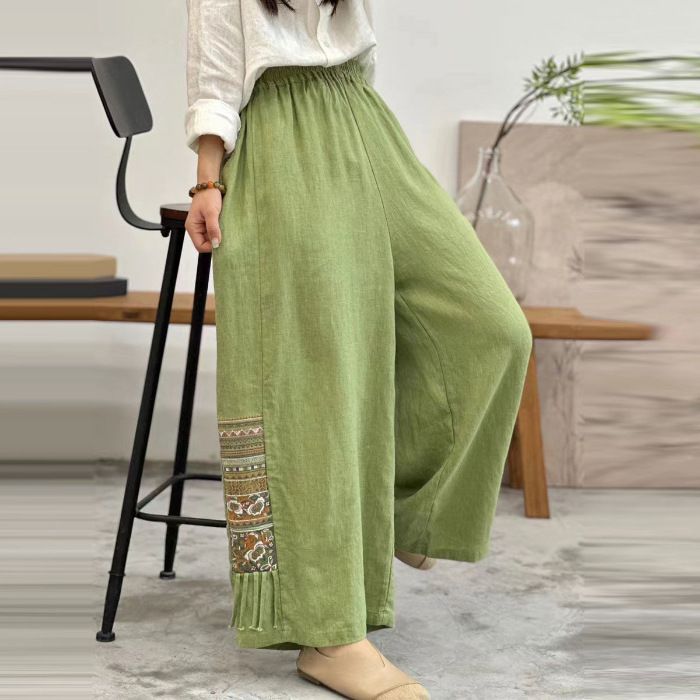 Niche Daddy Pants Literary Retro Summer New Nine Point Pants_ecoleips.com