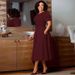 Women's Clothing Round Neck Temperament Elegant Waist Big Swing Puff Sleeve A Line Skirt African Dress_ecoleips.com