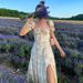 European And American Long 2025 New Women's Fashion Summer Short-sleeved French Fresh Floral Square-neck Dress_ecoleips.com