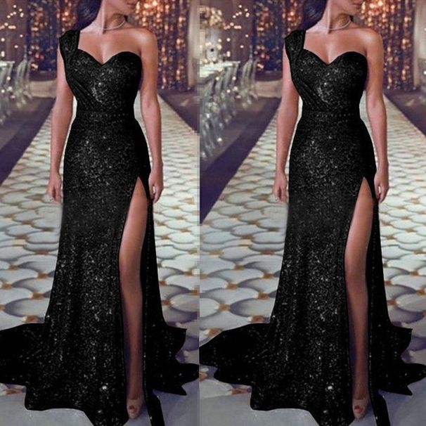 Luxury Metallic Silk Dress - Elegant A-Line Evening Gown With Gold Foil Finish (High-End Fabric Flowy Skirt Perfect For Galas & Red Carpet Events)_ecoleips.com