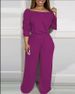 Women's Clothing New Fashion Elegant Large Size Wide Leg Jumpsuit_ecoleips.com