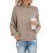 2026 New Autumn/Winter For Women, Cross-Border European And American Foreign Trade Chunky Knit Pullover_ecoleips.com