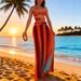 Women's And Elegant Vacation 2026 New Travel Fashion Sexy Gradient Color Casual Dress_ecoleips.com
