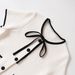 Fashion Women's Short Sleeve Knit Top With Contrast Trim - Round Neck, Breathable Polyester, Casual & Elegant (White, S/M/L)_ecoleips.com