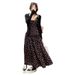 Autumn New Korean Fashion Printed Strap Cardigan 2-Piece Set Maternity Dress_ecoleips.com