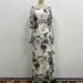 Modest Abaya Dress Floral Jacquard Mesh Gown – Black Rose Embroidery A-Line Evening Dress With Square Neck & Puff Sleeves (S-XXL)_ecoleips.com