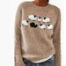 New European And American Style Sweater For Women Wish Hot Sale Round Neck Color Block Loose Fashion Pullover_ecoleips.com