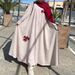 Muslim Women New Loose Large Size Bow Long Robe Dress_ecoleips.com