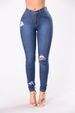 Women's Clothing Stretch Ripped Slim Fit Pants_ecoleips.com