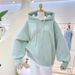 Sweater Women's Fleece Thickened 2026 New Splicing Fake Two Pieces Simple Embroidery Loose Hooded Jacket_ecoleips.com